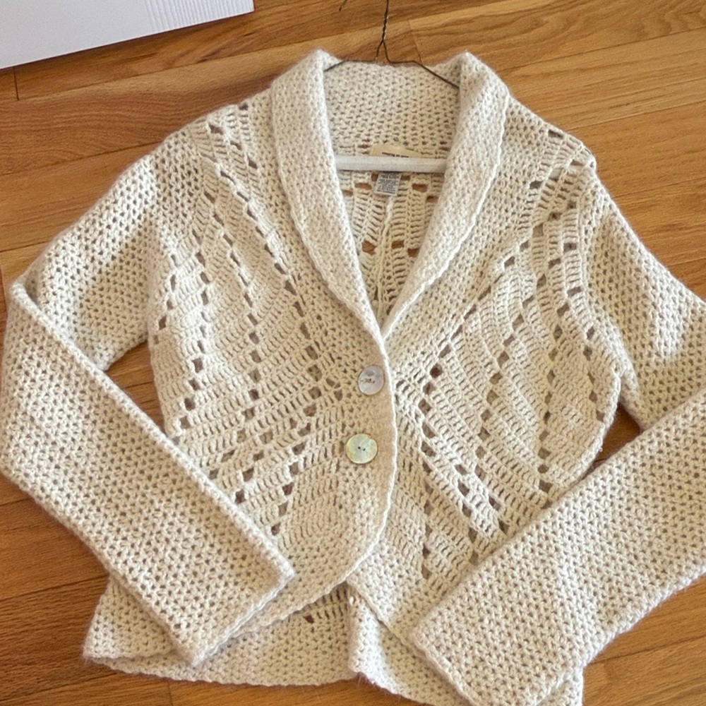Cream Knit Women's Sweater